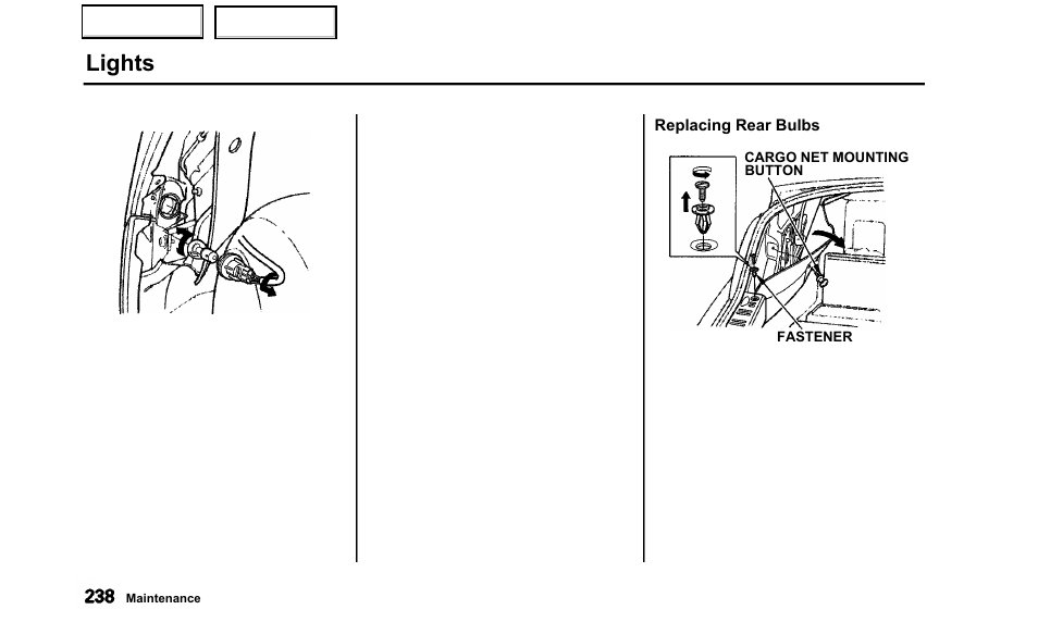 Lights | Acura 2000 TL - Owner's Manual User Manual | Page 241 / 311