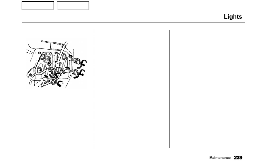 Lights | Acura 2000 TL - Owner's Manual User Manual | Page 242 / 311
