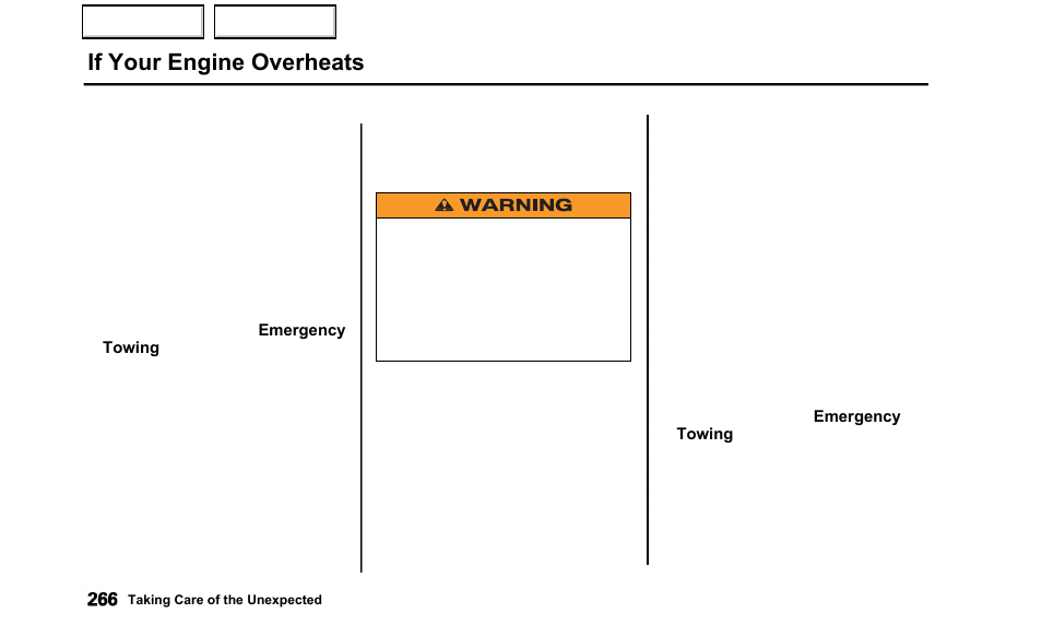 If your engine overheats | Acura 2000 TL - Owner's Manual User Manual | Page 269 / 311