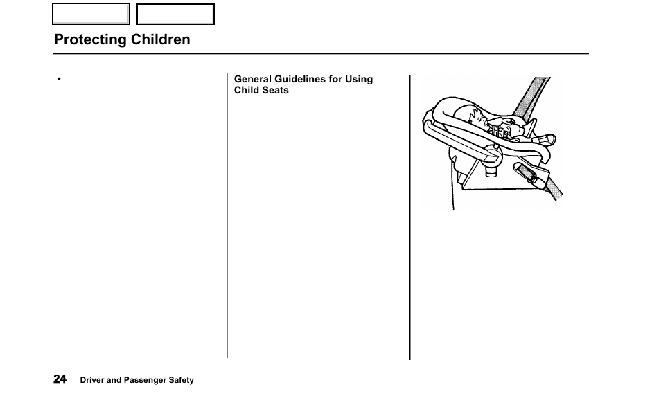 Protecting children | Acura 2000 TL - Owner's Manual User Manual | Page 27 / 311