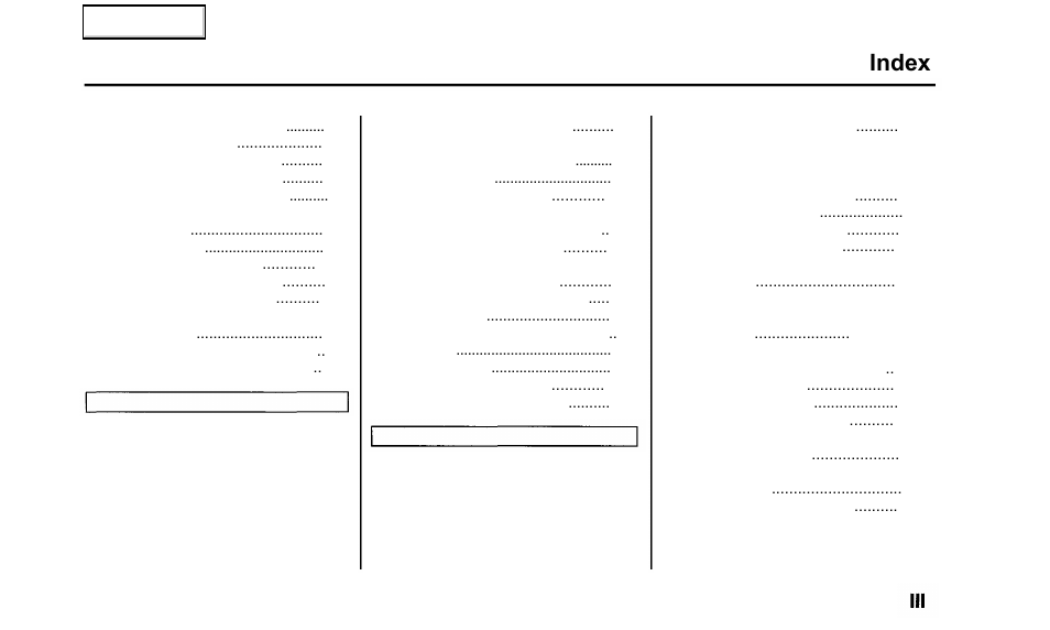 Index | Acura 2000 TL - Owner's Manual User Manual | Page 304 / 311