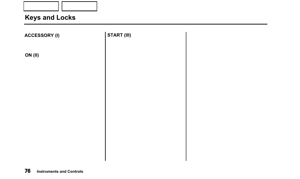 Keys and locks | Acura 2000 TL - Owner's Manual User Manual | Page 79 / 311