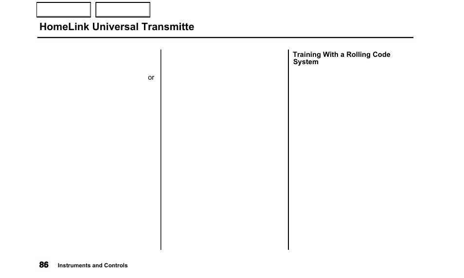Homelink universal transmitte | Acura 2000 TL - Owner's Manual User Manual | Page 89 / 311
