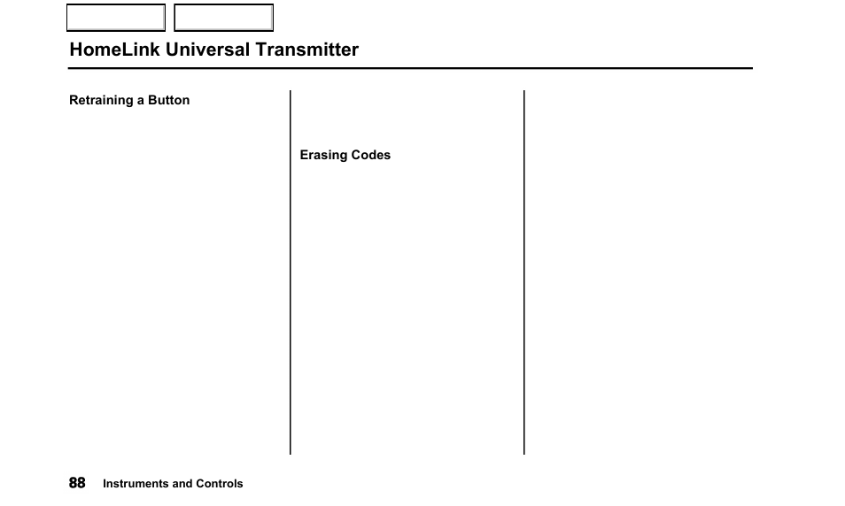 Homelink universal transmitter | Acura 2000 TL - Owner's Manual User Manual | Page 91 / 311