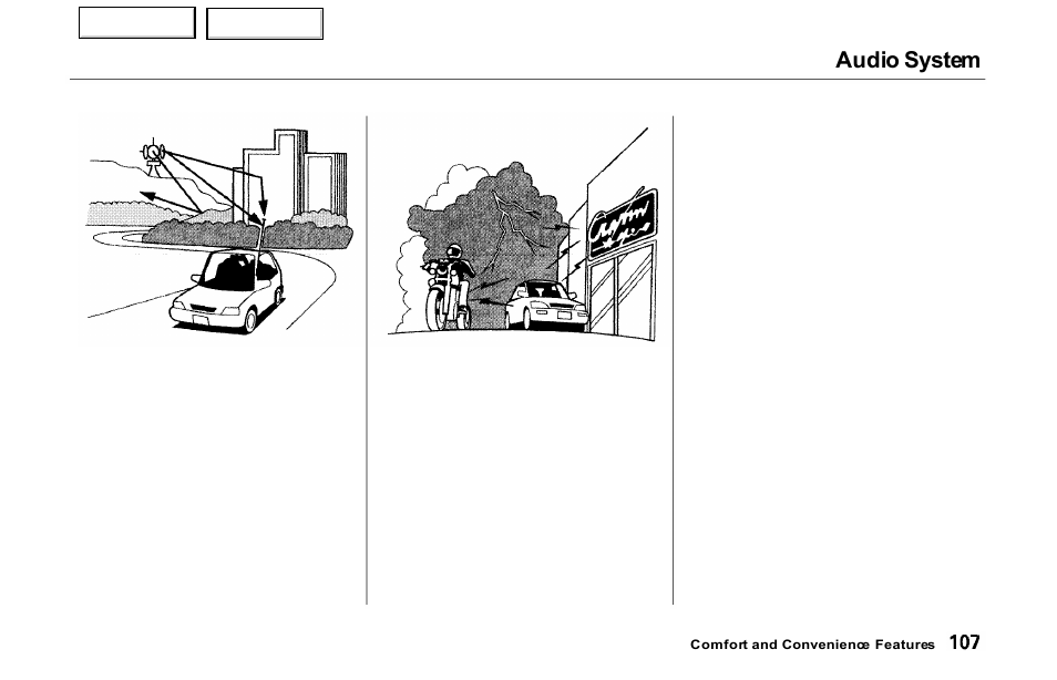 Audio system | Acura 2000 NSX - Owner's Manual User Manual | Page 110 / 304