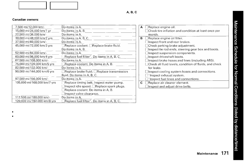 Acura 2000 NSX - Owner's Manual User Manual | Page 174 / 304