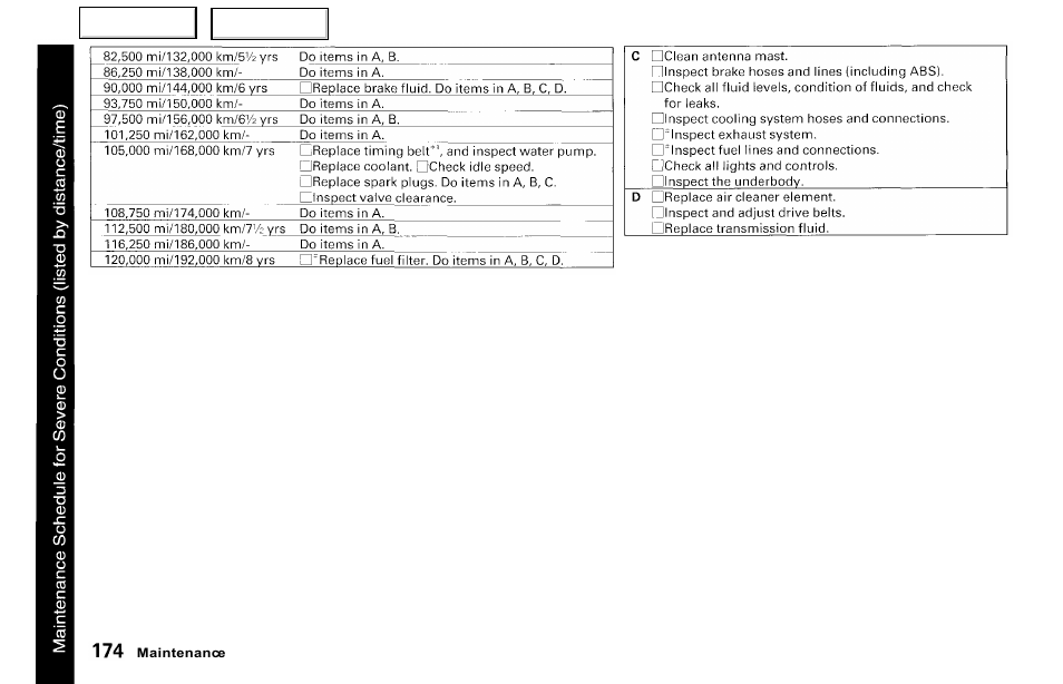 Acura 2000 NSX - Owner's Manual User Manual | Page 177 / 304