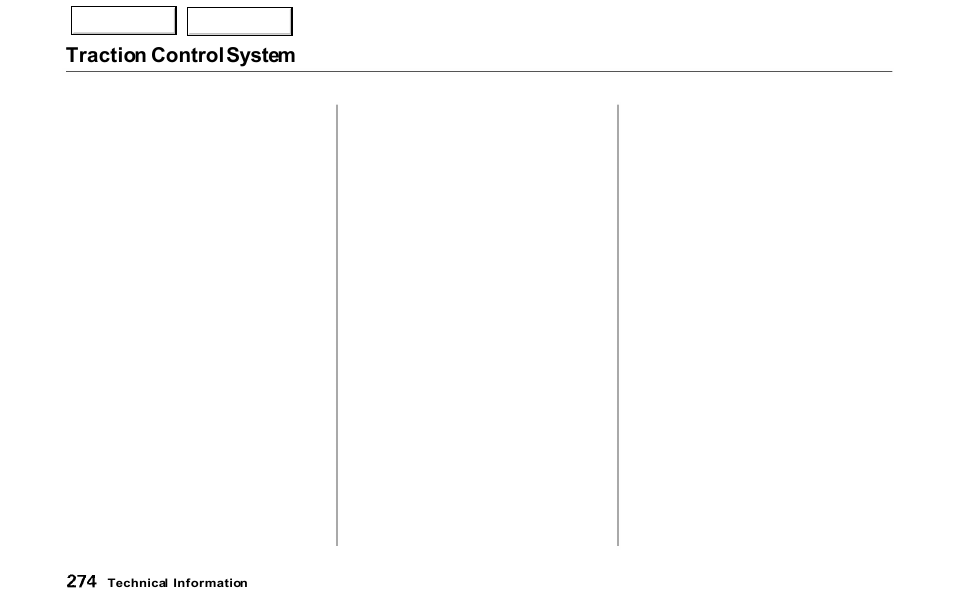 Traction control system | Acura 2000 NSX - Owner's Manual User Manual | Page 277 / 304