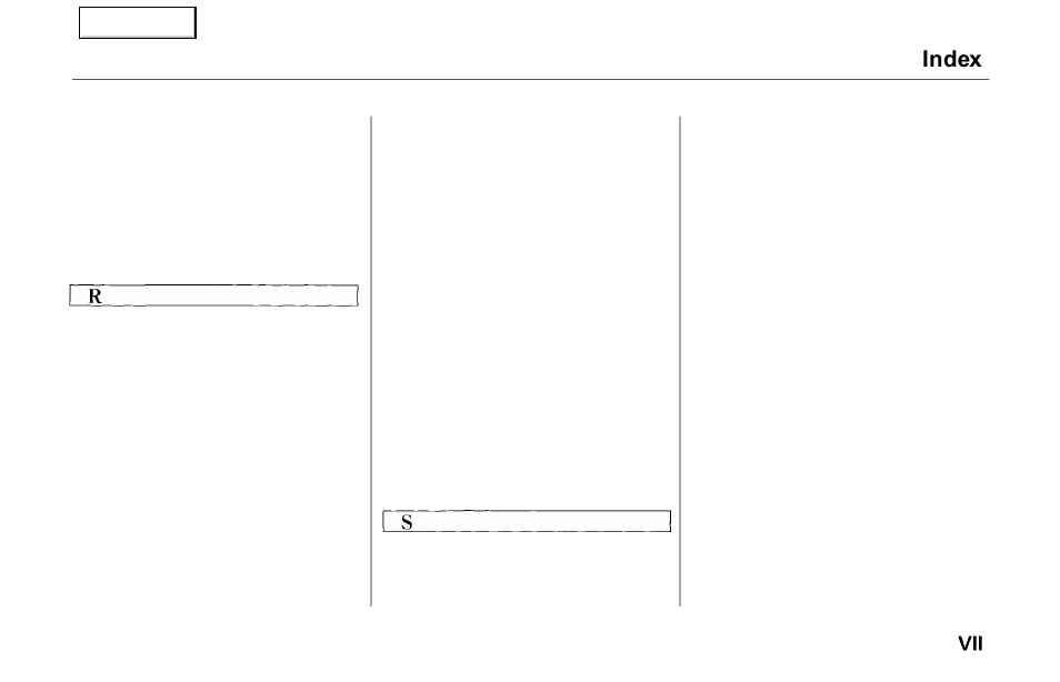 Index | Acura 2000 NSX - Owner's Manual User Manual | Page 300 / 304