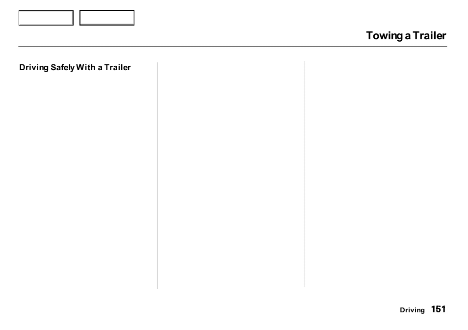 Towing a trailer | Acura 2000 Integra Sedan - Owner's Manual User Manual | Page 154 / 273