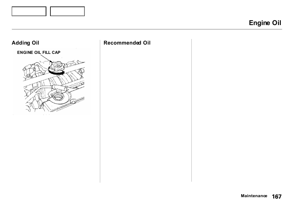 Engine oil | Acura 2000 Integra Sedan - Owner's Manual User Manual | Page 170 / 273