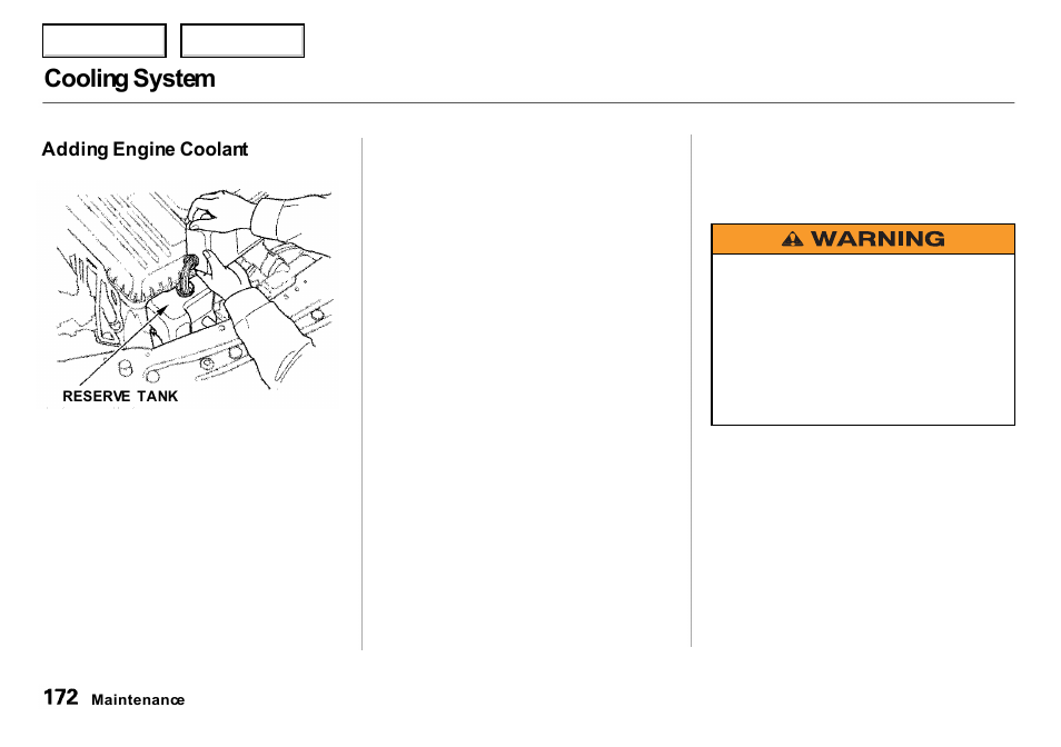 Cooling system | Acura 2000 Integra Sedan - Owner's Manual User Manual | Page 175 / 273