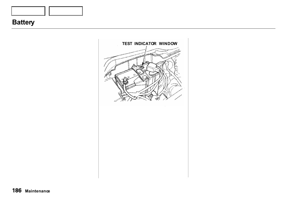 Battery | Acura 2000 Integra Sedan - Owner's Manual User Manual | Page 189 / 273