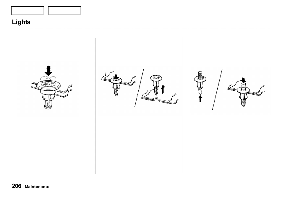Lights | Acura 2000 Integra Sedan - Owner's Manual User Manual | Page 209 / 273