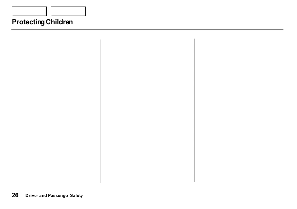 Protecting children | Acura 2000 Integra Sedan - Owner's Manual User Manual | Page 29 / 273