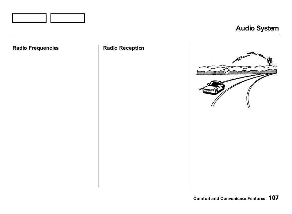 Audio system | Acura 2000 Integra Hatchback - Owner's Manual User Manual | Page 110 / 279