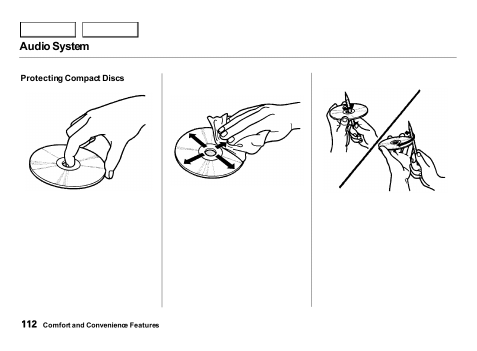 Audio system | Acura 2000 Integra Hatchback - Owner's Manual User Manual | Page 115 / 279