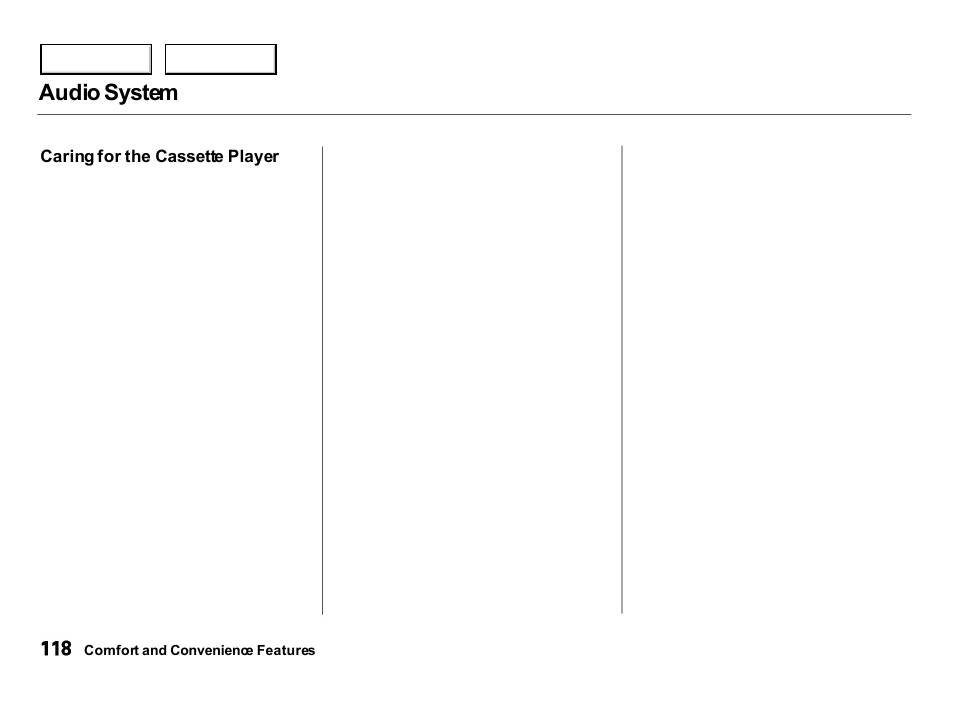 Audio system | Acura 2000 Integra Hatchback - Owner's Manual User Manual | Page 121 / 279