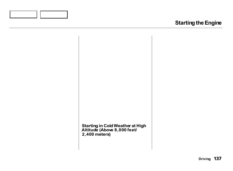 Starting the engine | Acura 2000 Integra Hatchback - Owner's Manual User Manual | Page 140 / 279