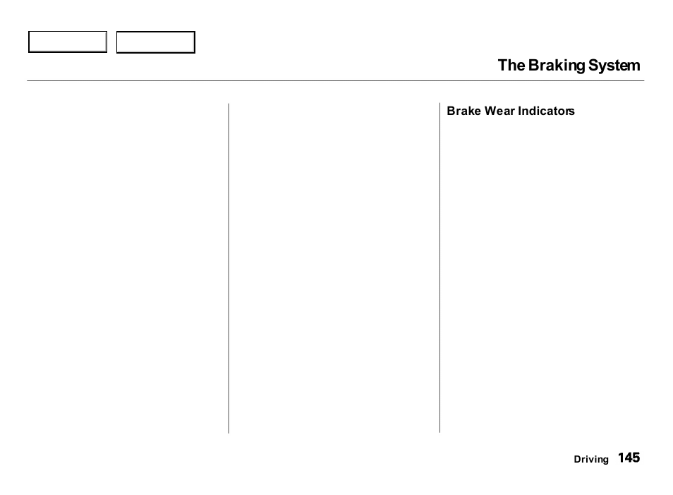 The braking system | Acura 2000 Integra Hatchback - Owner's Manual User Manual | Page 148 / 279