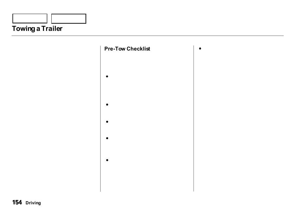 Towing a trailer | Acura 2000 Integra Hatchback - Owner's Manual User Manual | Page 157 / 279
