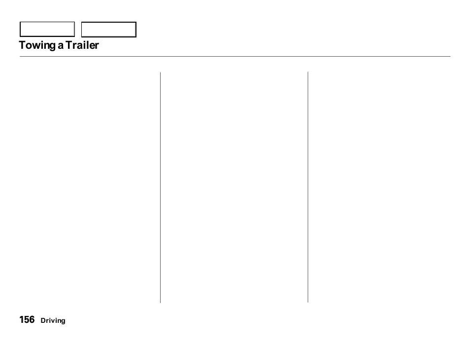 Towing a trailer | Acura 2000 Integra Hatchback - Owner's Manual User Manual | Page 159 / 279