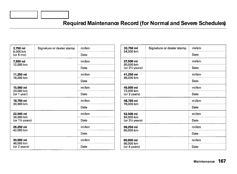 Acura 2000 Integra Hatchback - Owner's Manual User Manual | Page 170 / 279