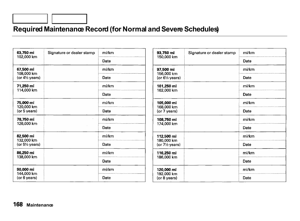 Acura 2000 Integra Hatchback - Owner's Manual User Manual | Page 171 / 279