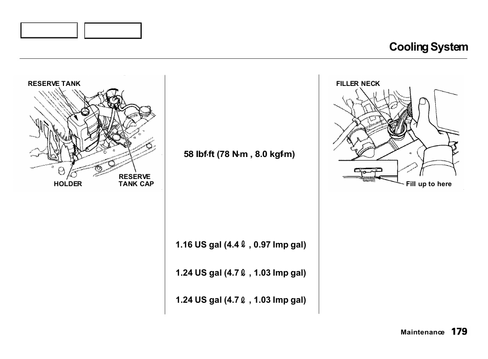 Cooling system | Acura 2000 Integra Hatchback - Owner's Manual User Manual | Page 182 / 279