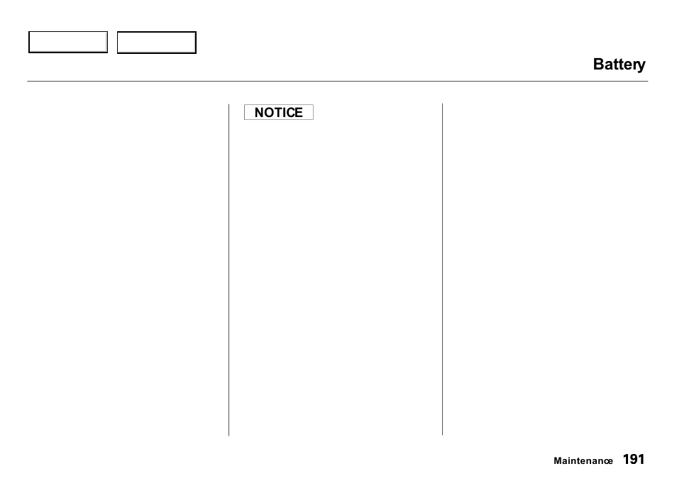 Battery | Acura 2000 Integra Hatchback - Owner's Manual User Manual | Page 194 / 279