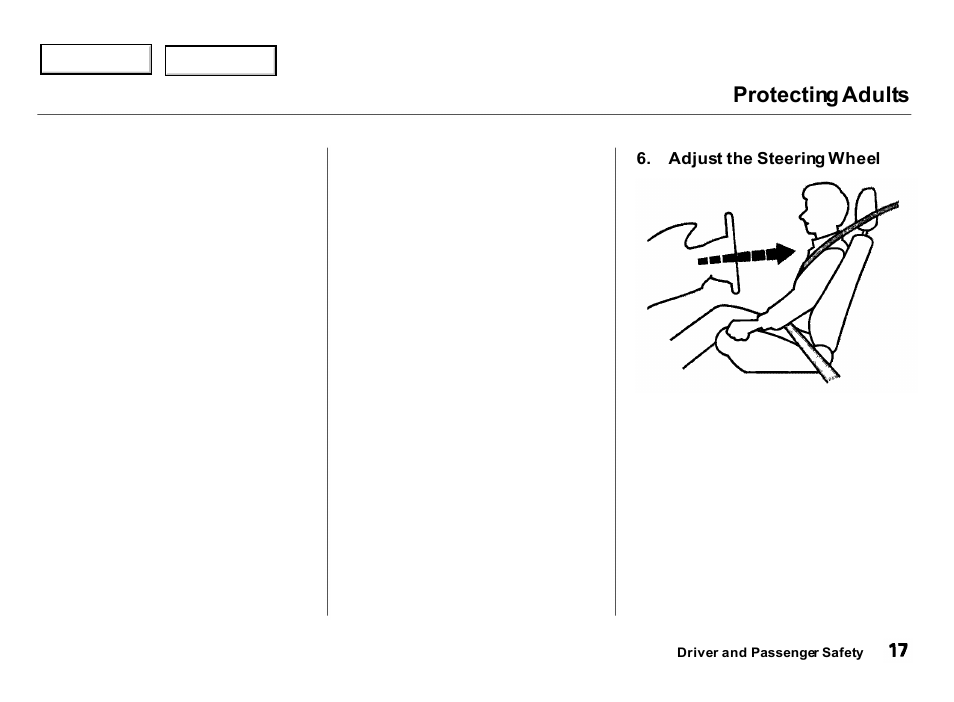 Protecting adults | Acura 2000 Integra Hatchback - Owner's Manual User Manual | Page 20 / 279