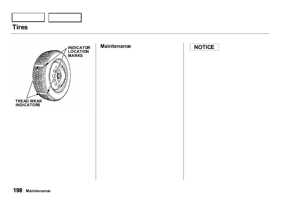 Tires | Acura 2000 Integra Hatchback - Owner's Manual User Manual | Page 201 / 279