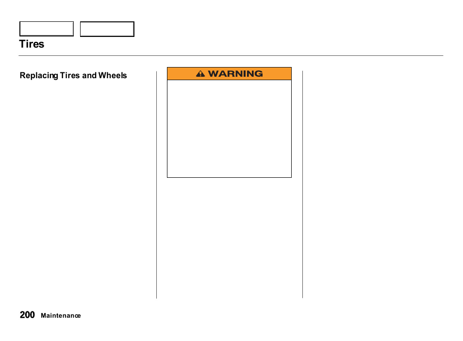 Tires | Acura 2000 Integra Hatchback - Owner's Manual User Manual | Page 203 / 279