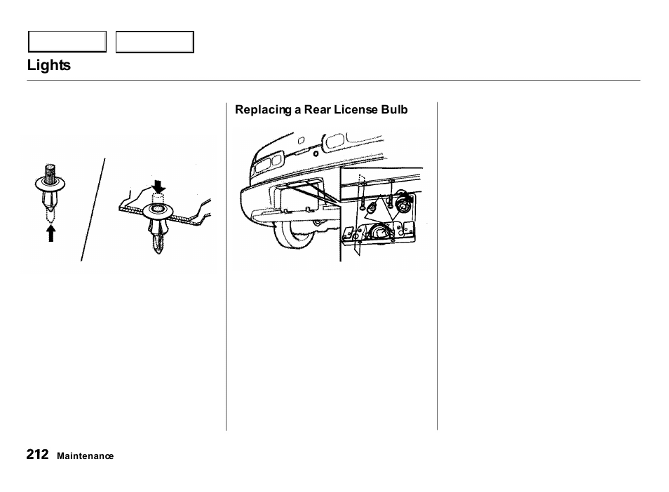 Lights | Acura 2000 Integra Hatchback - Owner's Manual User Manual | Page 215 / 279