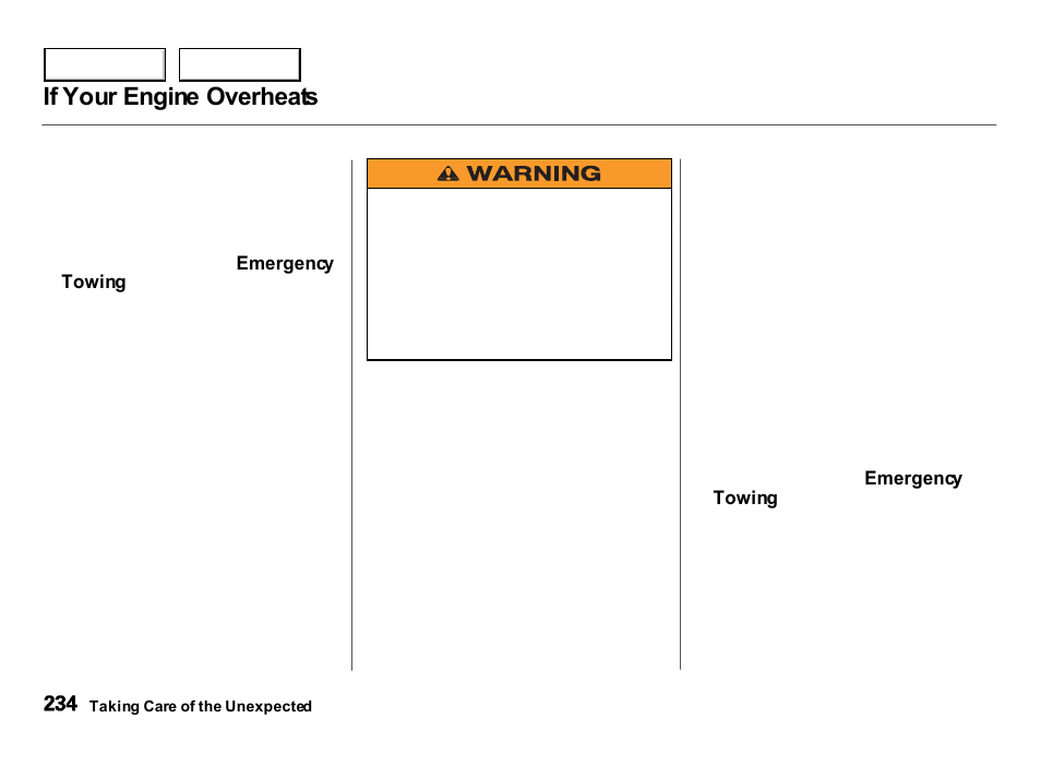 If your engine overheats | Acura 2000 Integra Hatchback - Owner's Manual User Manual | Page 237 / 279