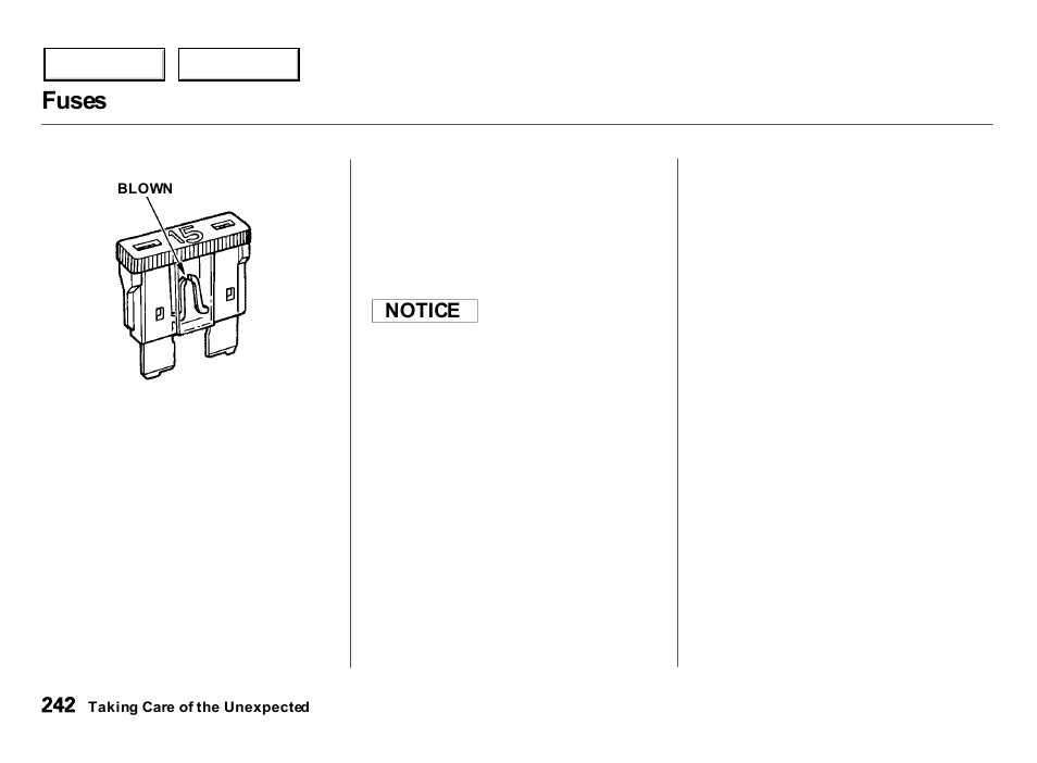 Fuses | Acura 2000 Integra Hatchback - Owner's Manual User Manual | Page 245 / 279