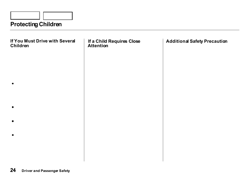 Protecting children | Acura 2000 Integra Hatchback - Owner's Manual User Manual | Page 27 / 279