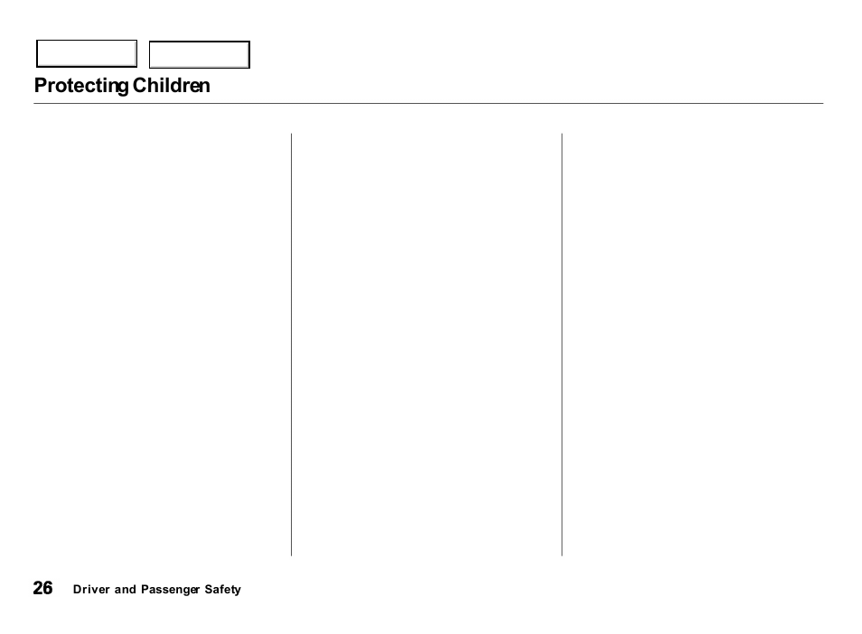 Protecting children | Acura 2000 Integra Hatchback - Owner's Manual User Manual | Page 29 / 279