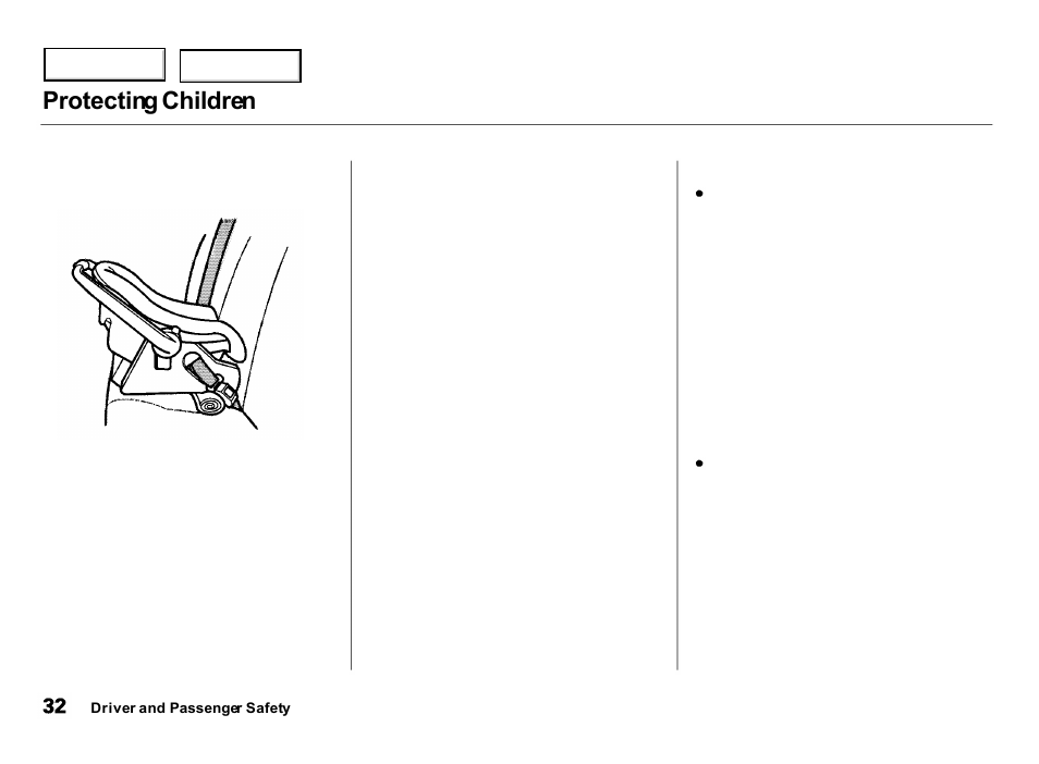 Protecting children | Acura 2000 Integra Hatchback - Owner's Manual User Manual | Page 35 / 279