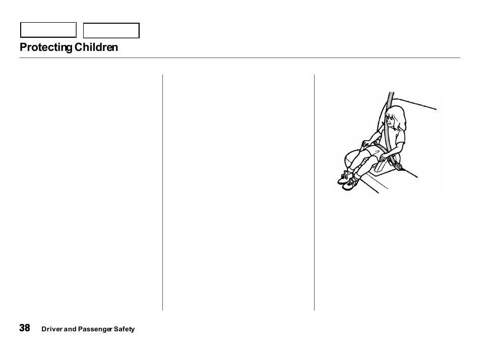 Protecting children | Acura 2000 Integra Hatchback - Owner's Manual User Manual | Page 41 / 279