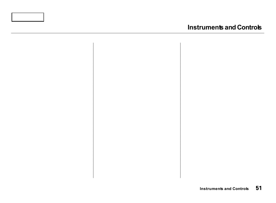 Instruments and controls | Acura 2000 Integra Hatchback - Owner's Manual User Manual | Page 54 / 279