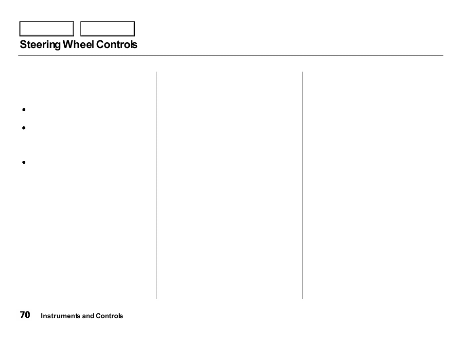 Steering wheel controls | Acura 2000 Integra Hatchback - Owner's Manual User Manual | Page 73 / 279