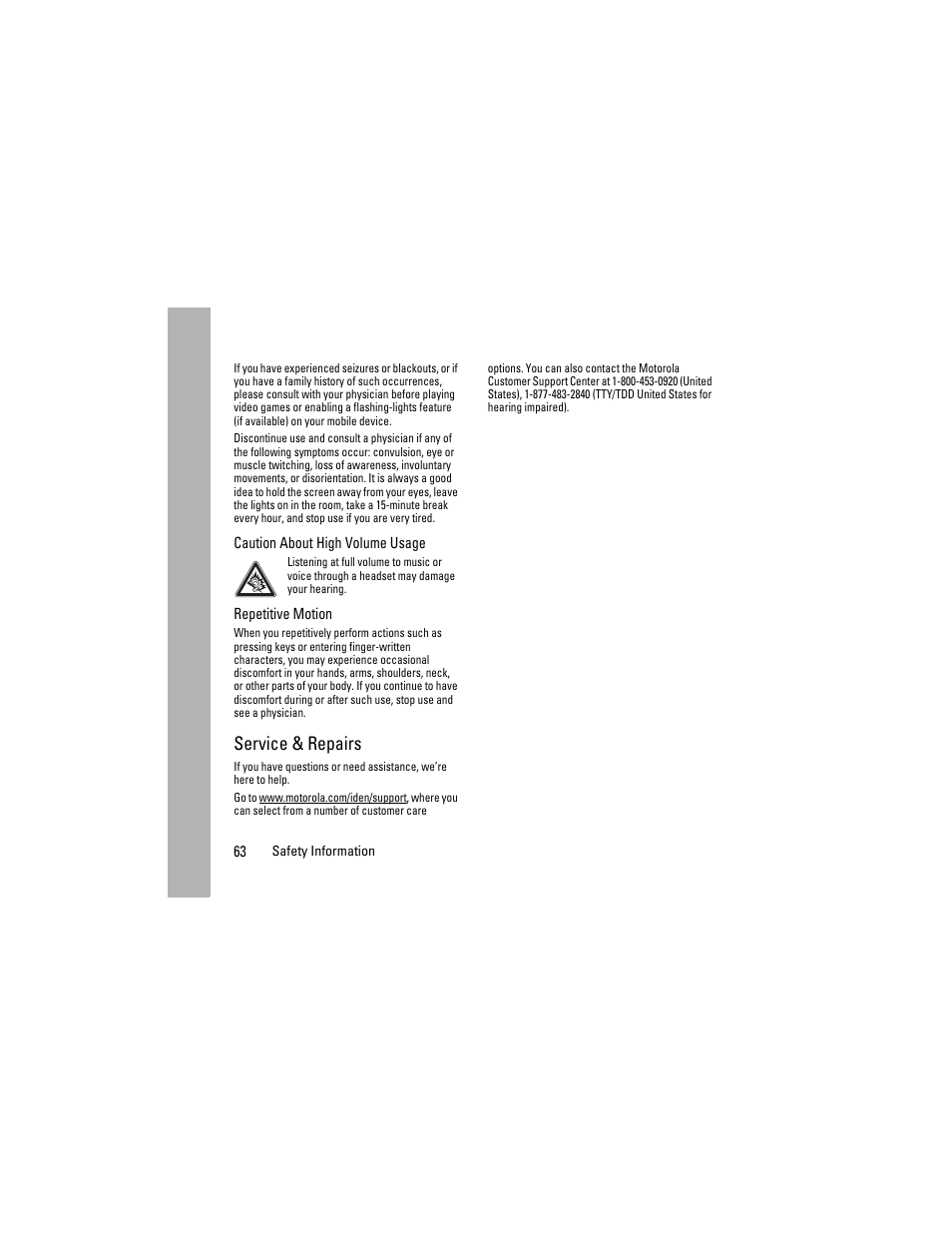 Service & repairs | Boost Mobile i855 User Manual | Page 67 / 84