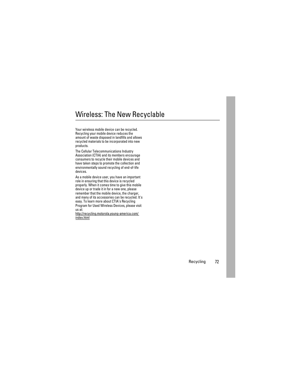 Wireless: the new recyclable | Boost Mobile i855 User Manual | Page 76 / 84