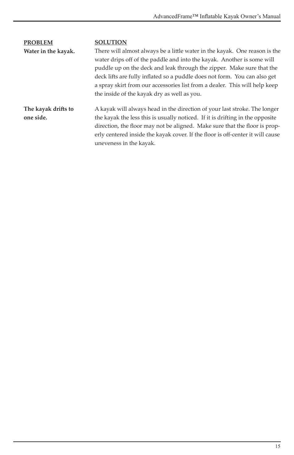 Advanced Elements AE1012 User Manual | Page 15 / 20