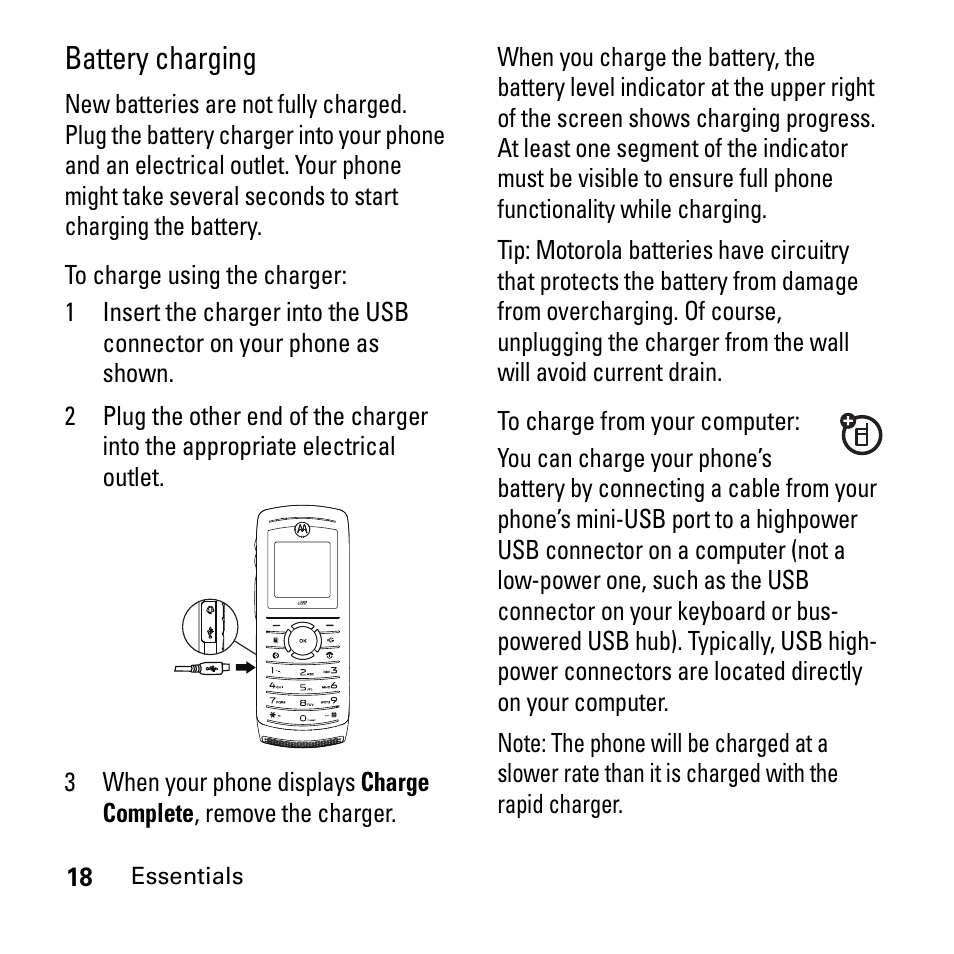 Battery charging | Boost Mobile i290 User Manual | Page 22 / 97