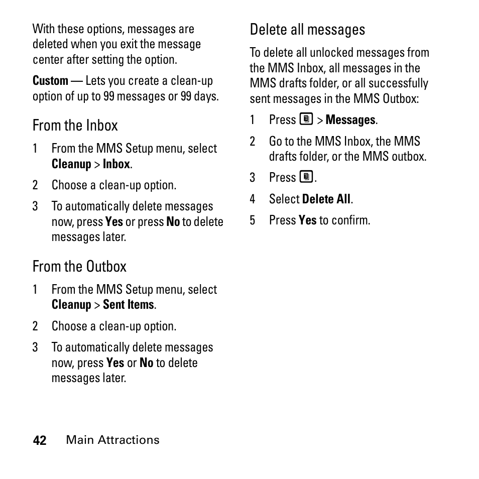 Delete all messages | Boost Mobile i290 User Manual | Page 46 / 97