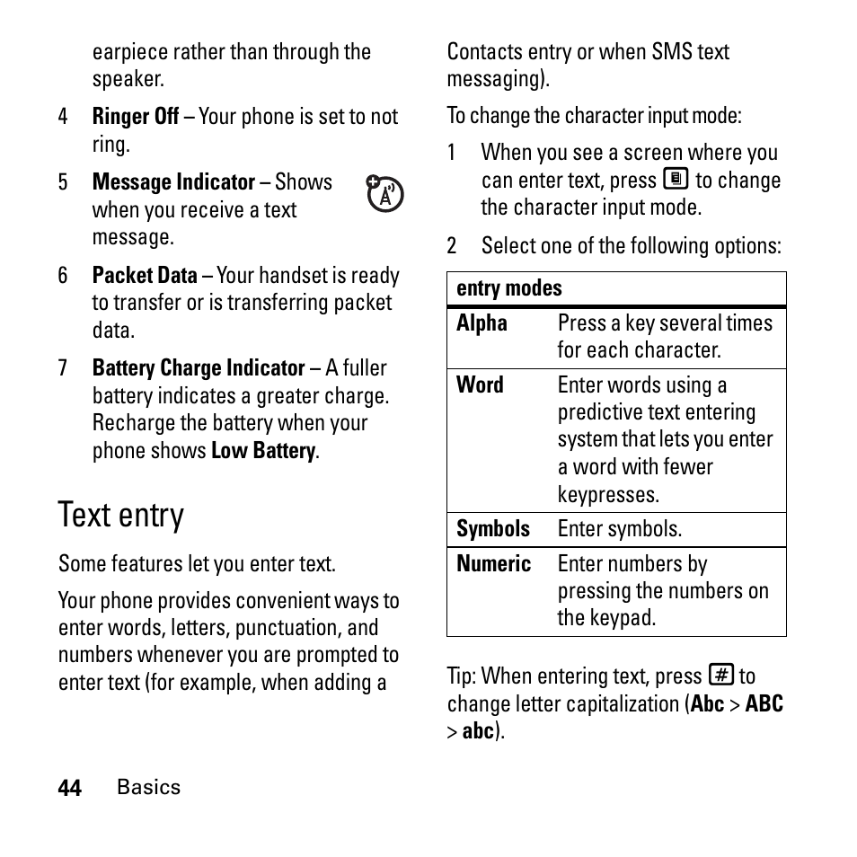Text entry | Boost Mobile i290 User Manual | Page 48 / 97