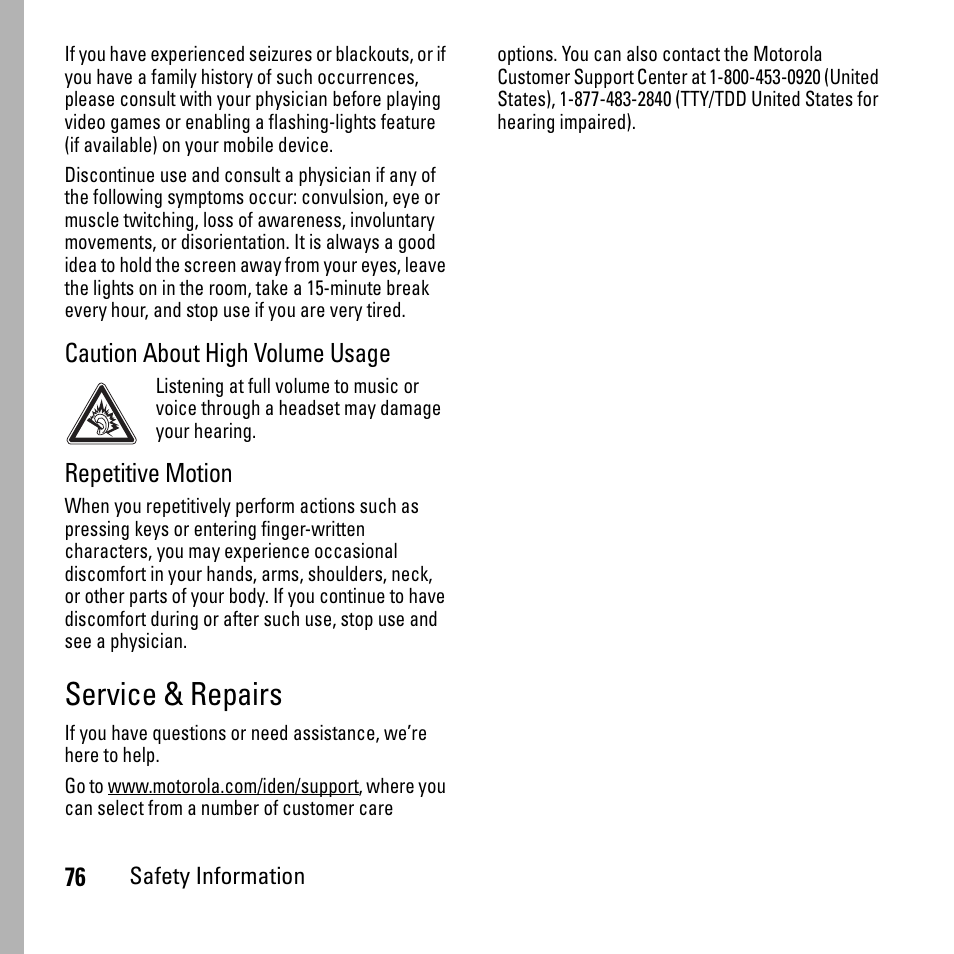 Service & repairs | Boost Mobile i290 User Manual | Page 80 / 97