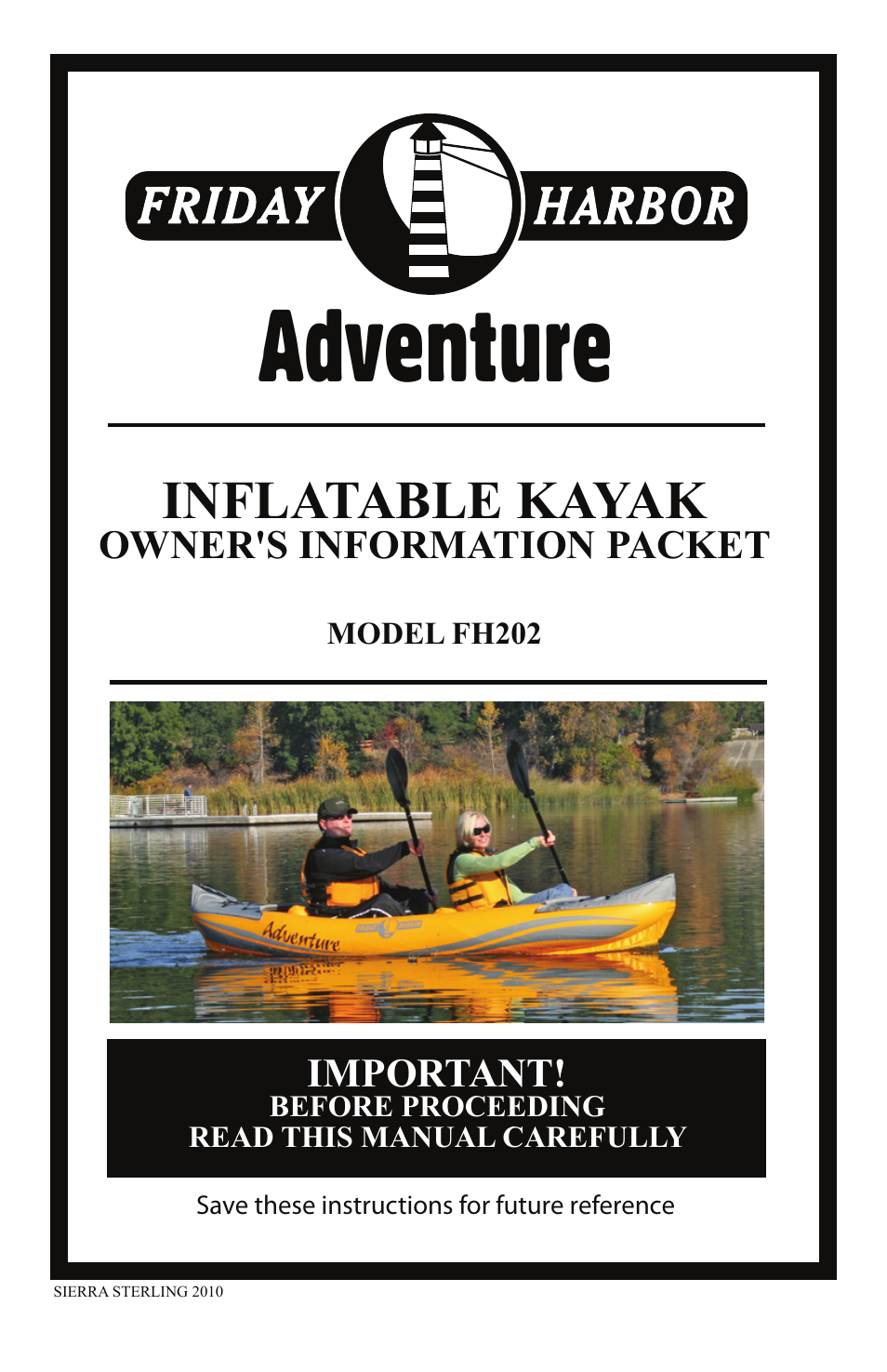 Advanced Elements FH202 User Manual | 8 pages